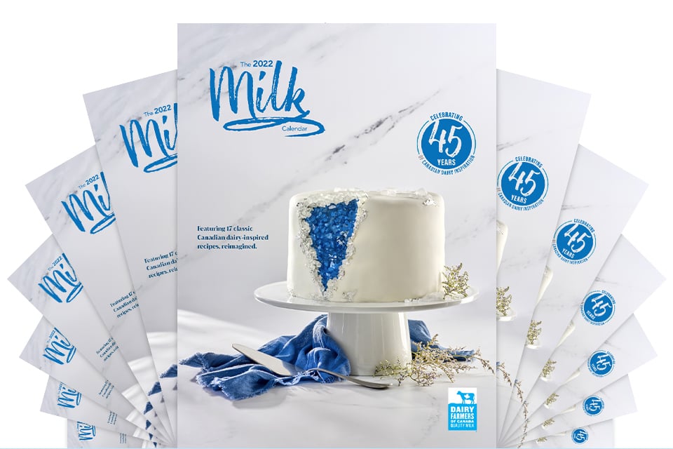 The 2022 Milk Calendar Canadian Goodness